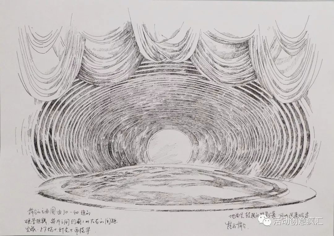 舞台设计手稿